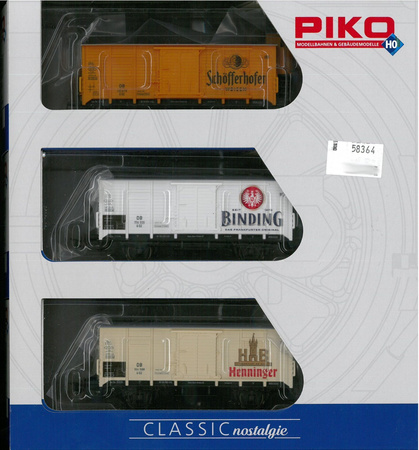 Piko 58364 Zestaw 3 wagonów do przewozu piwa