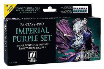 Vallejo 74104 - Fantasy-Pro - Imperial Purple Set