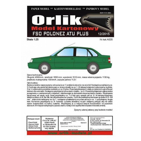 Orlik A005 Samochód FSO Polonez ATU Plus