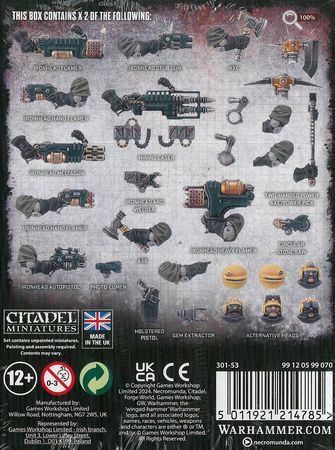 Necromunda Ironhead Squat Prospectors Weapons