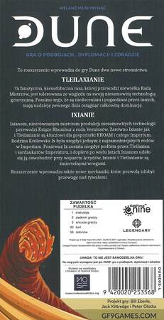 Dune Gra Planszowa Ixianie i Tleilaxianie / Ixians & Tleilaxu PL