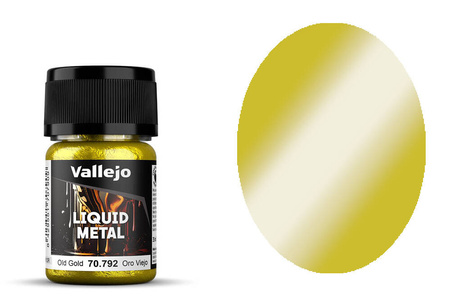 Farba Vallejo Liquid Metal 70792 Liquid Old Gold