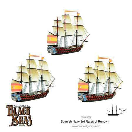 Black Seas Spanish Navy 3rd Rates of Renown - okręty 1:700