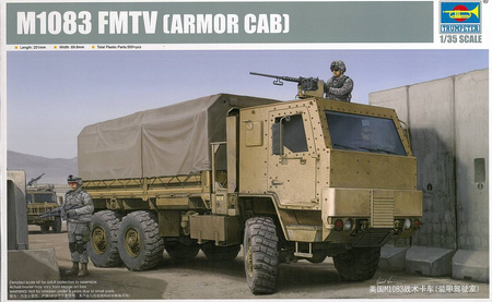 Model plastikowy do sklejenia i pomalowania Trumpeter 01008 M1083 FMTV Armor Cab