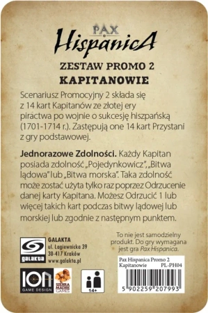 Pax Hispanica zestaw promo komplet (edycja polska) (Galakta)
