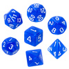 Komplet kości RPG Kamienie Księżycowe Lapis Lazuli