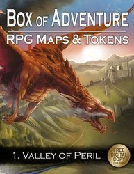 Box of Adventure RPG Maps & Tokens 1 Valley of Peril - mapy i znaczniki