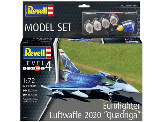 Revell 63843 Eurofighter Luftwaffe 2020 "Quadriga" Model Set zestaw plastikowy do sklejenia i pomalowania