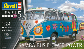 Model plastikowy do sklejenia Revell 07050 VW T1 Samba Bus Flower Power