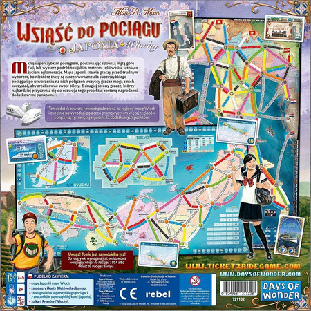 Wsiąść do Pociągu Japonia i Włochy Kolekcja Map 7