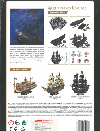 Puzzle 3D 180 el. Zemsta Królowej Anny