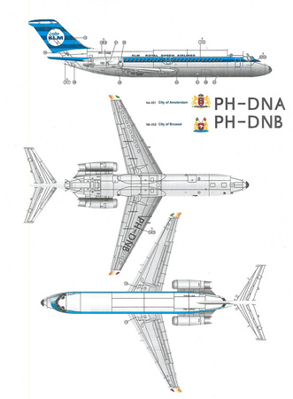 Karaya 144-06 Douglas DC-9-15 KLM model plastikowy do sklejenia i pomalowania