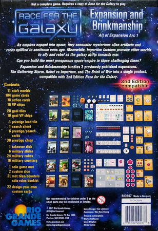 Race for the Galaxy Expansion and Brinkmanship [ENG]