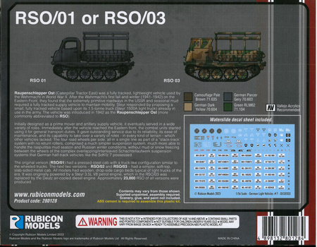 Rubicon Models 280128 Raupenschlepper Ost RSO/01
