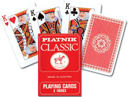 Talia Kart Piatnik Classic 13052 /czerwony rewers/