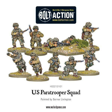 Bolt Action WWII US Paratrooper Squad