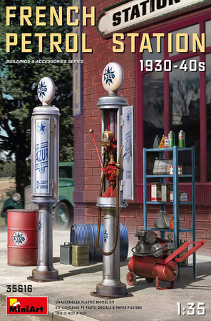 Mini Art 35616 French Petrol Station 1930-40s