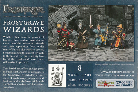 Frostgrave Wizards - modele czarodziejów 28mm