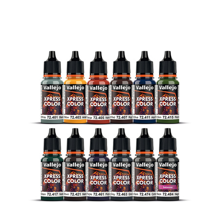Vallejo 72209 Fantasy Color Series Xpress Color Starter Set