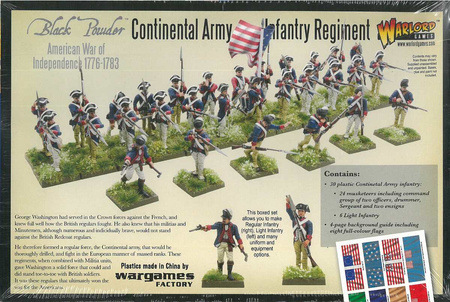 Black Powder Continental Army Infantry Regiment