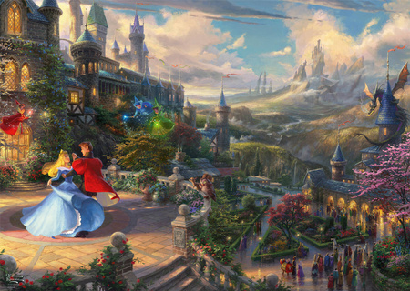 Puzzle 1000 Thomas Kinkade Śpiące Królewna (Schmidt)