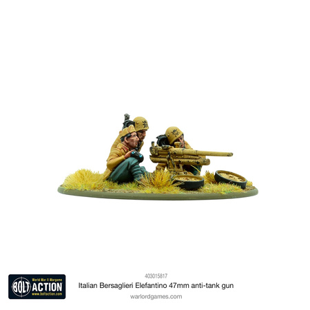 Bolt Action Italian Bersaglieri Elefantino 47mm Anti-Tank Gun