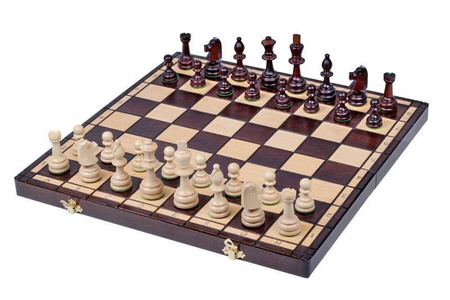 Szachy drewniane Olimpijskie duże 42cm
