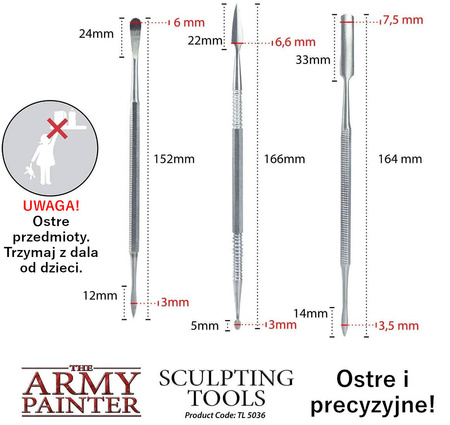 Army Painter Hobby Sculpting Tools - dłuta modelar