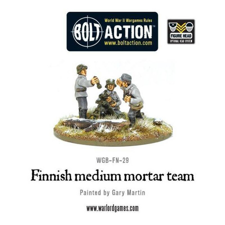 Bolt Action WWII Finnish Medium Mortar Team