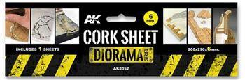AK-8052 Podkład korkowy - Cork Sheet 200x300x6mm