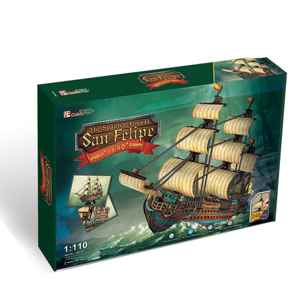 Puzzle 3D 248 el. Żaglowiec San Felipe