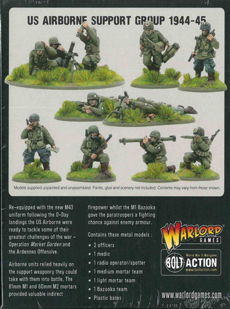 Bolt Action WWII US Airborne Support group 1944-45