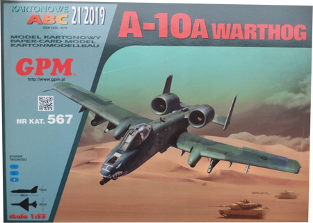 Model kartonowy GPM 567 A-10A Warthog
