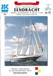 Model kartonowy JSC 103 Szkuner Eendracht