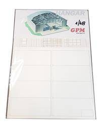 Model kartonowy GPM Hangar 1/48 - zestaw wycinany laserowo