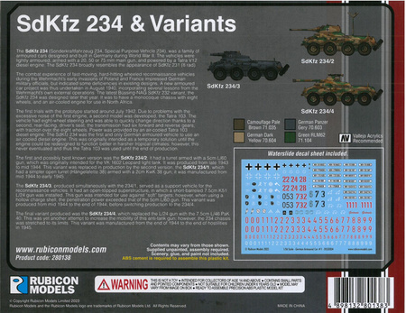 Rubicon Models 280138 SdKfz 234 & Variants