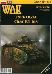 Model kartonowy WAK 5-6/12 Czołg ciężki Char B1 bis