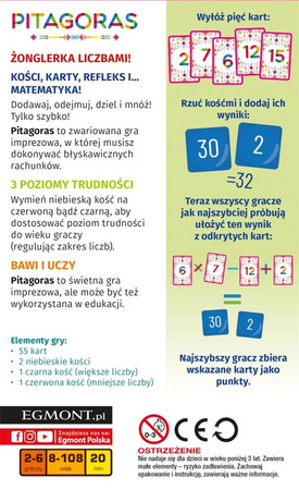 Pitagoras karciana gra liczbowa