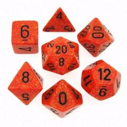 Kości zestaw RPG Chessex 25303 Speckled Fire