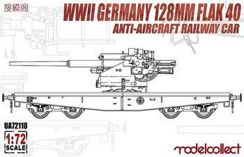 WWII Germany 128mm Flak 40 Anti-Aircraft R. Car