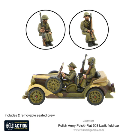 Bolt Action WWII Polish Army Polski Fiat 508 Lazik