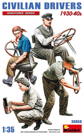 Mini Art 38050 Civilian Drivers 1930-40s zestaw figurek do sklejenia