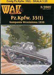 Model kartonowy WAK Extra 2/07 Czołg lekki Pz.kpfw. 35(t)