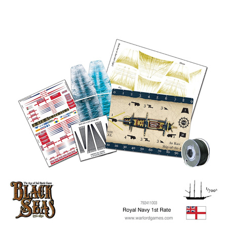 Black Seas Royal Navy 1st Rate - okręt 1:700