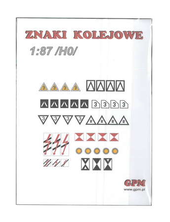 Model kartonowy GPM Znaki Kolejowe (H0)