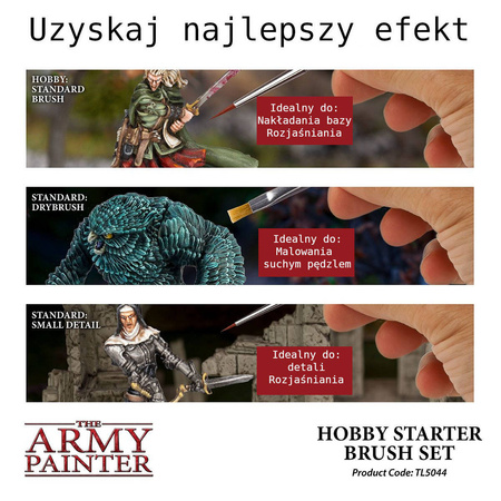 Zestaw pędzli - Army Painter - Brush Starter Set 