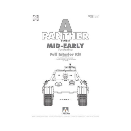 Takom 2098 Panther A Mid-Early Prod. Full Int. Kit