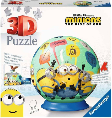 Puzzle 3D 72 el. Kula Minionki 2 (Ravensburger)