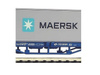 Piko 58743 Wagon platforma z kontenerem Maersk