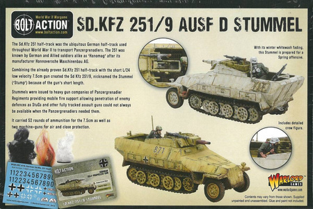 Bolt Action Sd.Kfz 251/9 ausf D Stummel Half-track